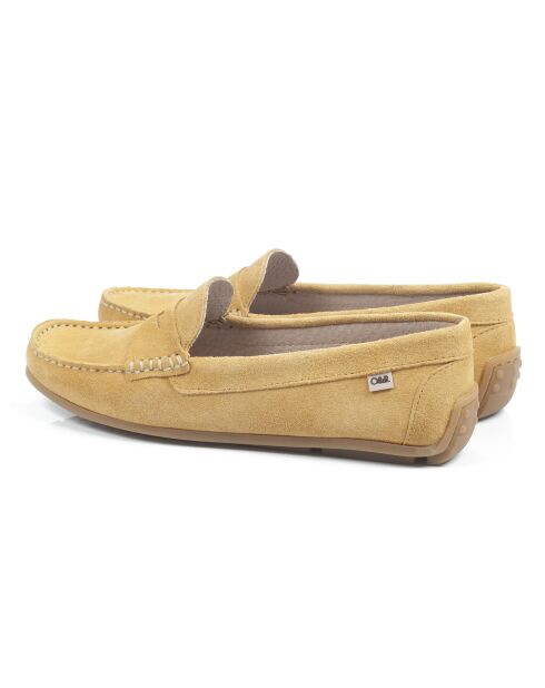 Mokassins Setan Miel aus Veloursleder