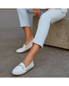 Weiße Mokassins aus Leder von Sarisol