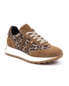 Braune Sneakers Kaira aus Veloursleder