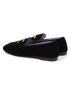 Mocassini Dilar in velluto nero