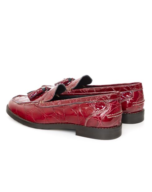 Mocassini Floris in pelle rossa