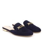 Mokassins Dario aus blauem Samt