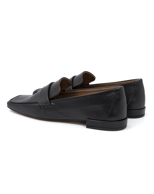 Galata zwarte leren instappers