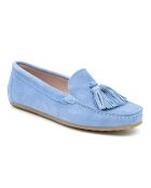 Mokassins Serna aus blauem Veloursleder