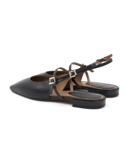 Luna Ballerinas aus schwarzem Leder