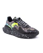 Zapatillas Glitz de piel multicolor