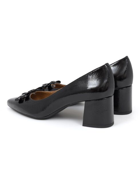 Escarpins Dase  en cuir noirs - Talon : 5 cm
