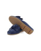 Blaue Mokassins Selia aus Veloursleder