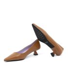 Escarpins Doke en cuir marron