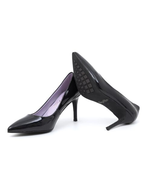 Escarpins Chasy habillées en cuir noirs - Talon : 8 cm