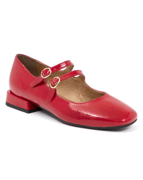 Ballerines Dune vernies rouges