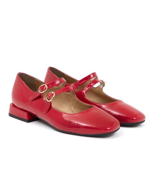 Ballerines Dune vernies rouges