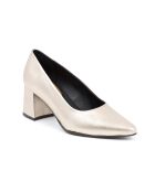 Escarpins Dalilia en cuir dorées - Talon : 5 cm