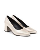 Escarpins Dalilia en cuir dorées - Talon : 5 cm