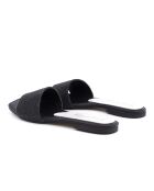 Schwarze Lederpantoletten Brit