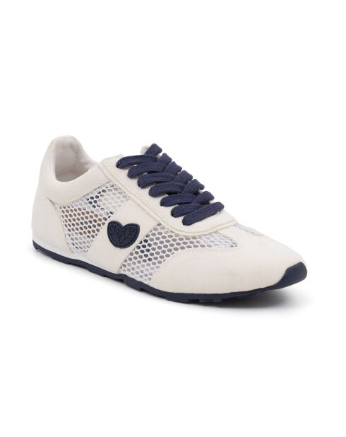 Baskets Mora en daim blanches