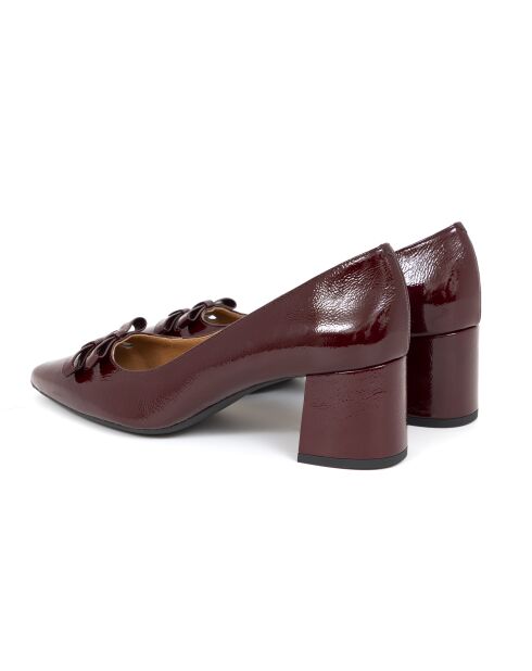Escarpins Dase en cuir bordeaux - Talon : 5 cm