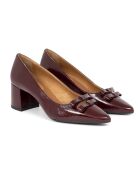 Escarpins Dase en cuir bordeaux - Talon : 5 cm