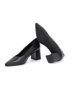 Dumps Dalila in pelle nera - Tacco: 5 cm