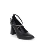Escarpins Daisy en cuir noirs - Talon : 8 cm