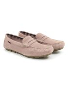 Mokassins Selly aus rosafarbenem Veloursleder