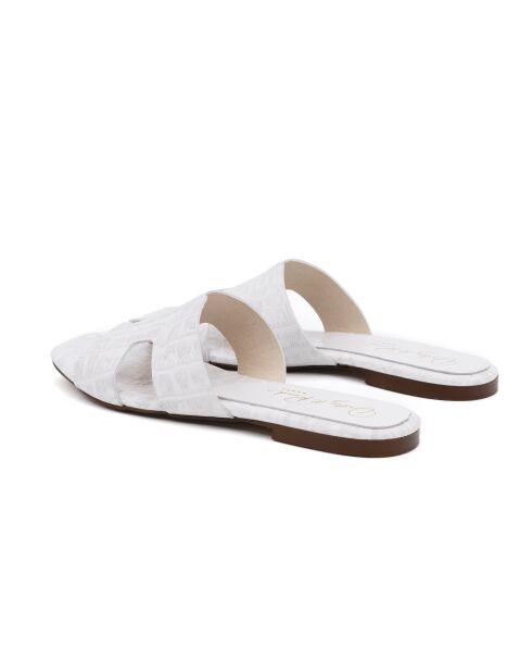 Mules Ibiza in pelle bianca