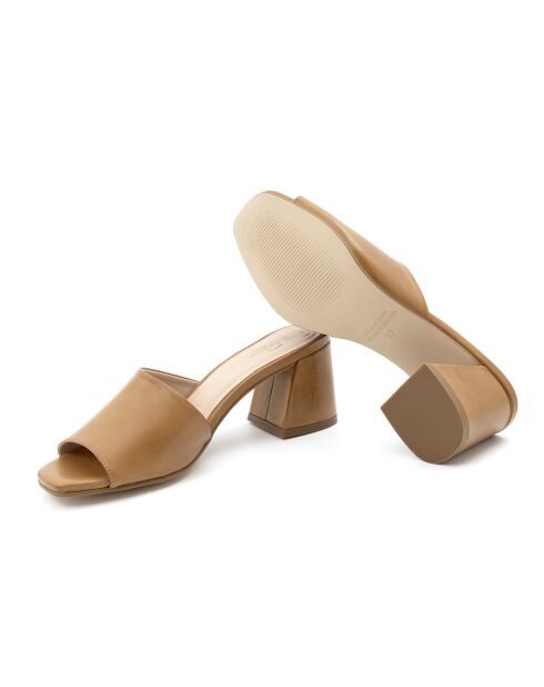 Braune Mules aus Veloursleder Aclau