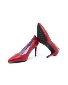 Escarpins Dasy en cuir rouges - Talon : 8 cm