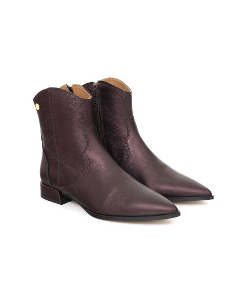 Bottines en Cuir Bimba marron