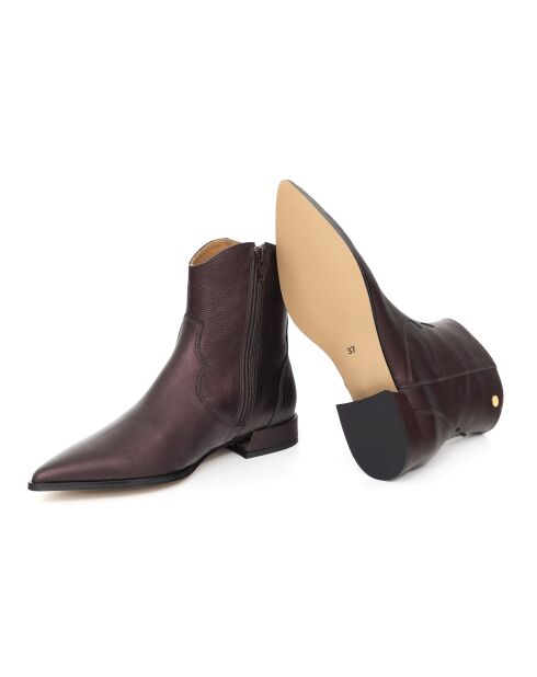 Bottines en Cuir Bimba marron