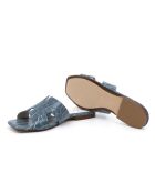 Mules Ibiza in pelle blu