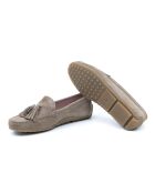 Mocassini Serna in pelle scamosciata beige