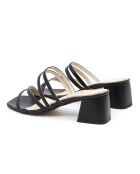 Mules Milo de piel negra - Tacón: 6 cm