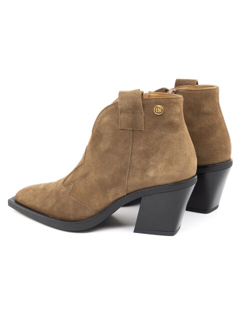 Stivali Selila in pelle scamosciata beige