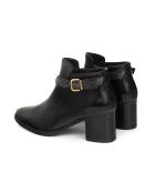 Bottines Cantora en cuir noires - Talon : 5 cm