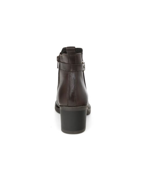 Criminu braune Lederstiefel - Absatz: 5 cm