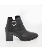 Bottines Carola en daim noires - Talon : 5 cm