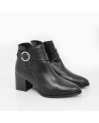 Bottines Carola en daim noires - Talon : 5 cm