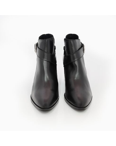 Bottines Carola en daim noires - Talon : 5 cm