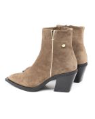 Stivali Soton in pelle scamosciata beige