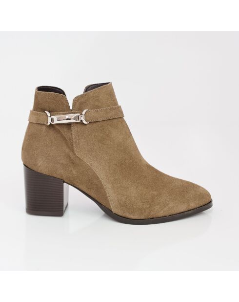 Bottines Maktor en cuir marron