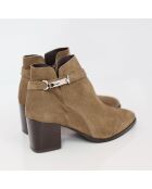 Bottines Maktor en cuir marron