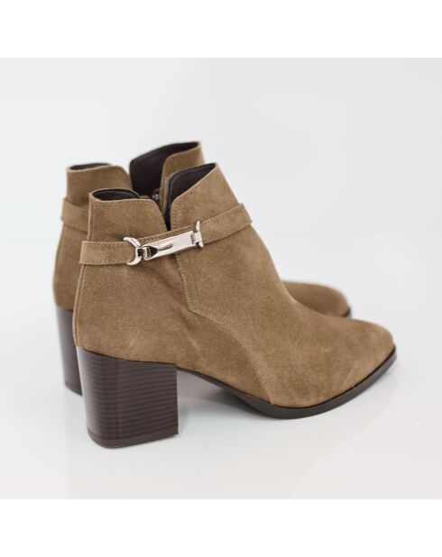 Bottines Maktor en cuir marron