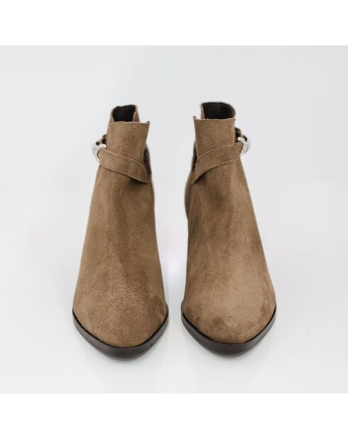 Bottines Maktor en cuir marron