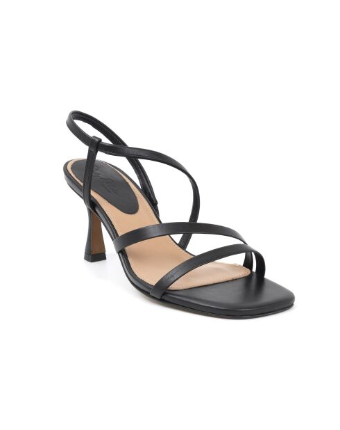 Sandalias Niley de piel negra - Tacón: 6 cm