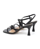Sandalias Niley de piel negra - Tacón: 6 cm