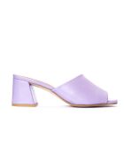 Mules Calais in pelle viola