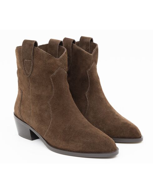 Botas Sieril de gamuza marrón