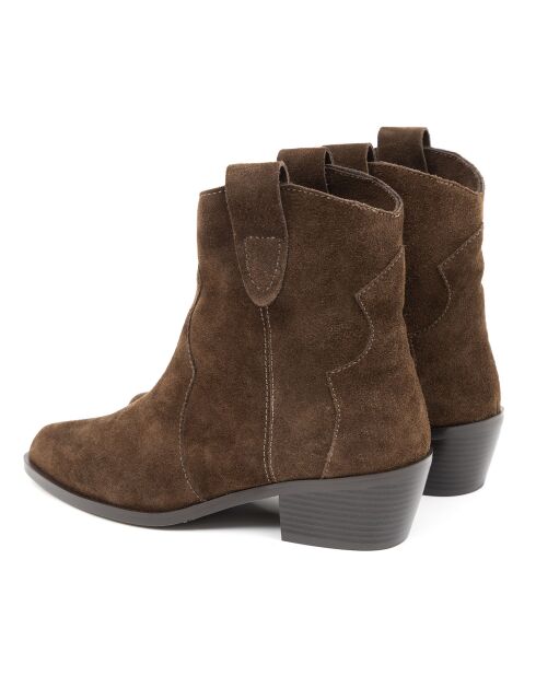 Botas Sieril de gamuza marrón