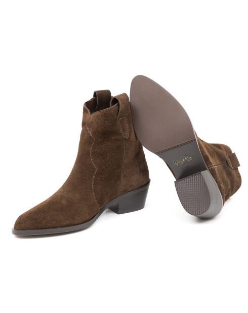 Botas Sieril de gamuza marrón